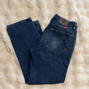 Wrangler Dark Blue Straight Jeans